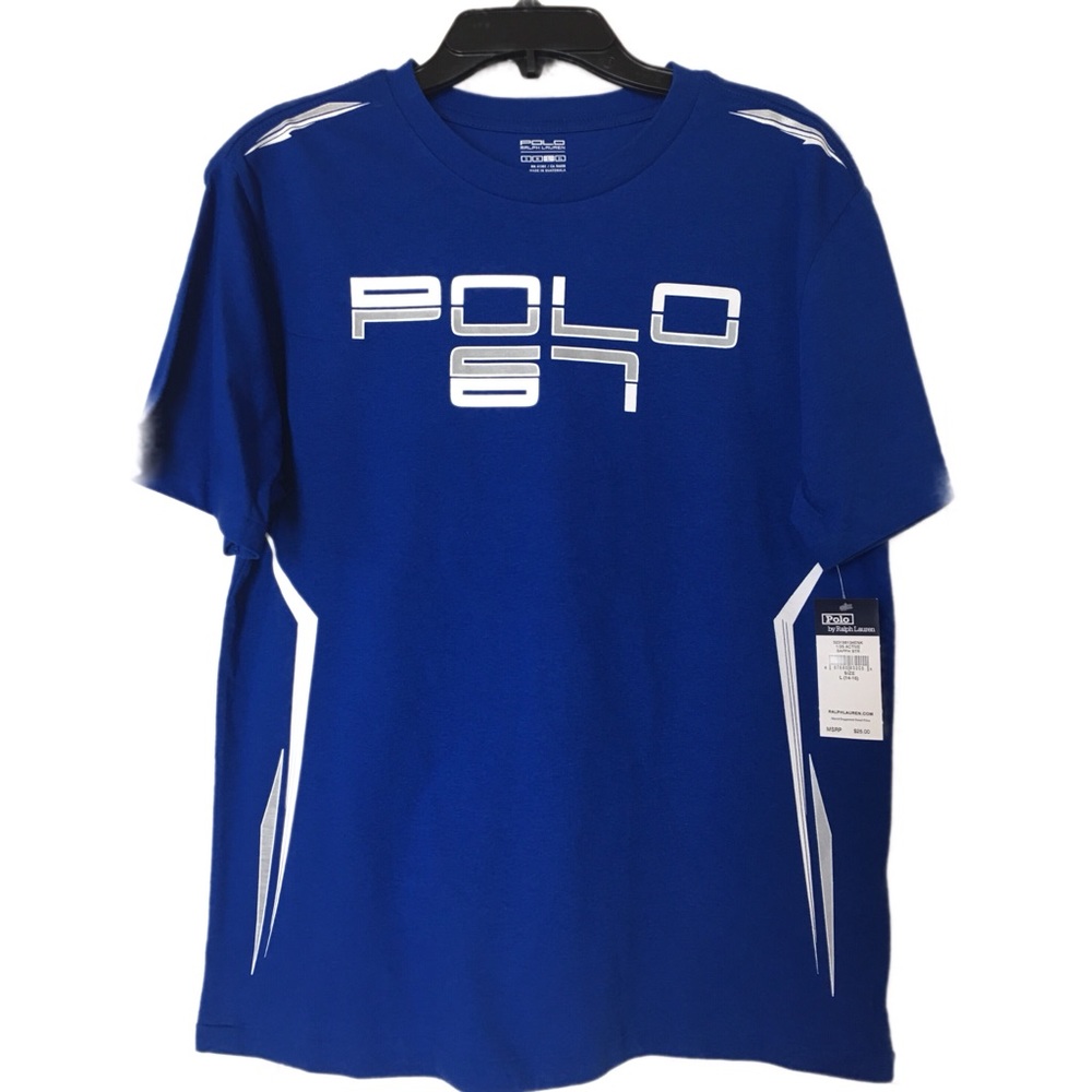 Ralph Lauren Polo Shirt, Boys, Blue. Size: Large